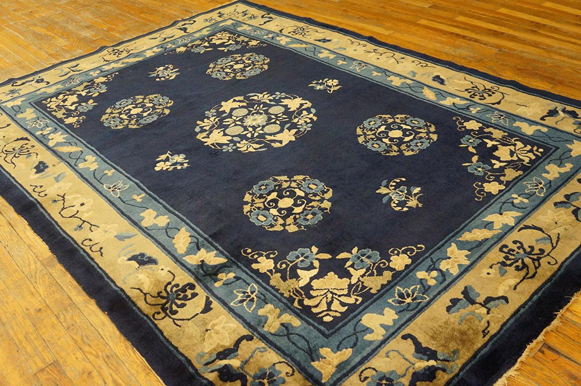 Antique Chinese Peking Rug 6' 3