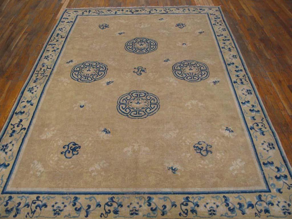 Antique Chinese Peking rug, size: 6'4
