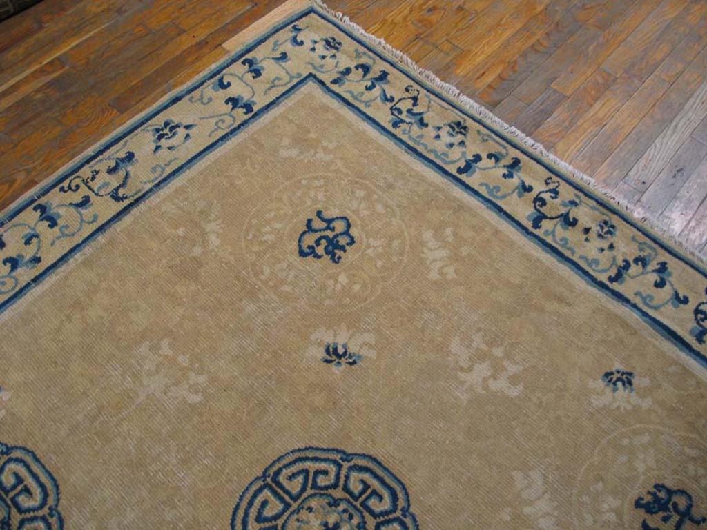 Hand-Knotted Antique Chinese Peking Rug For Sale