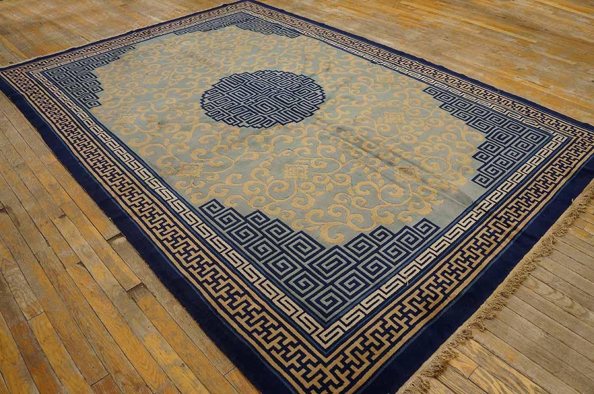 Antiker chinesischer Peking-Teppich, Größe: 6'8