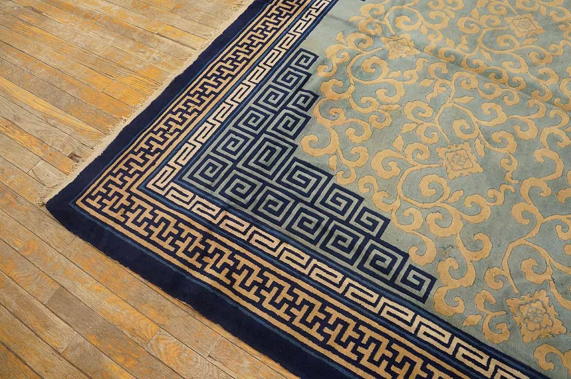 Hand-Knotted Antique Chinese Peking Rug 6' 8