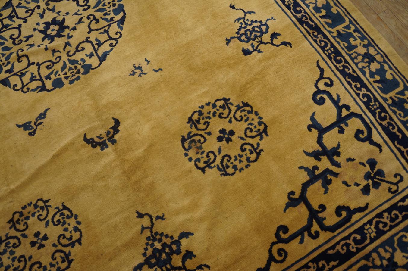 Antiker chinesischer Peking-Teppich (Wolle) im Angebot