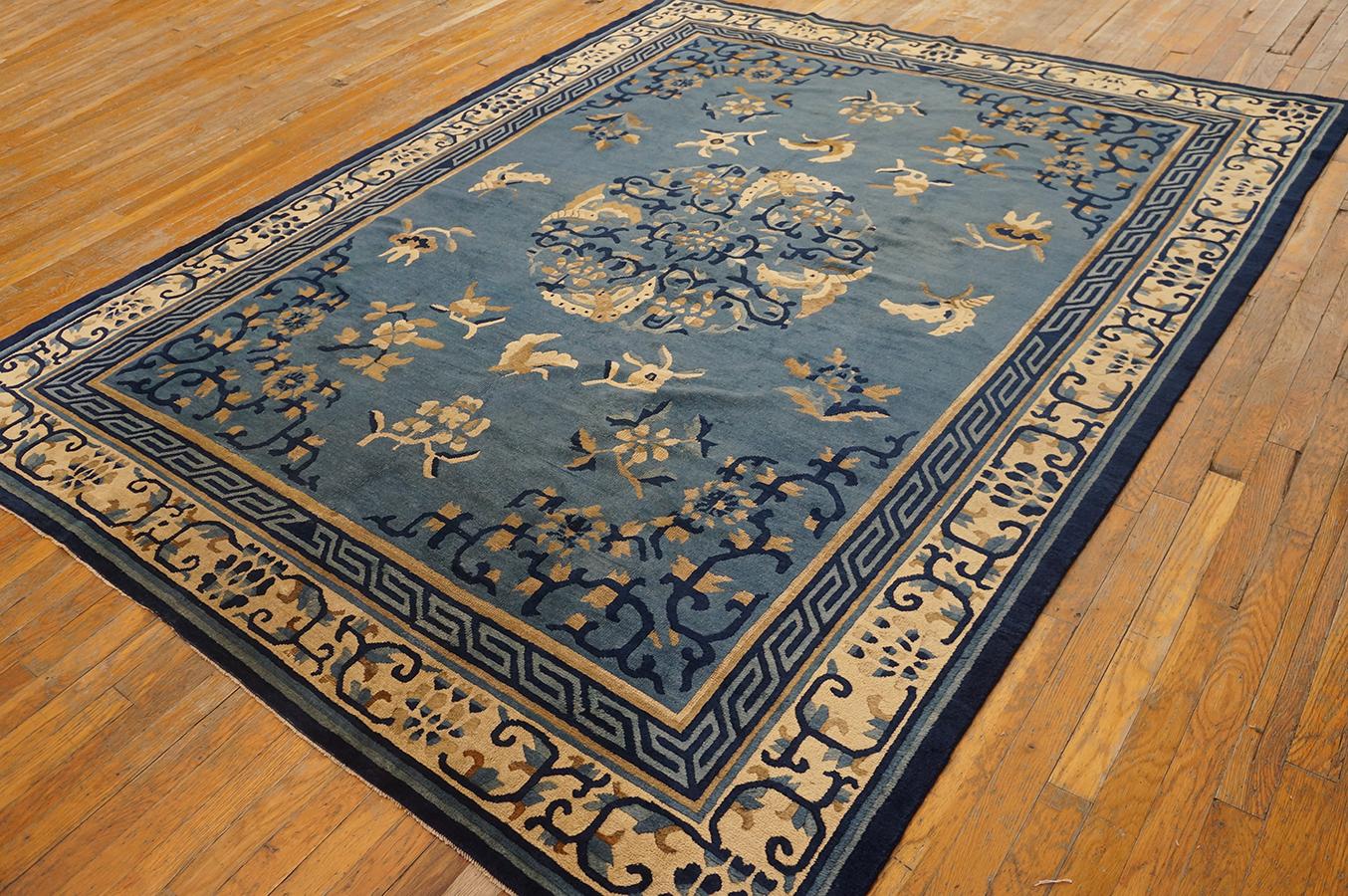 Antique Chinese - Peking rug, size: 7' 0'' x 8' 6''.