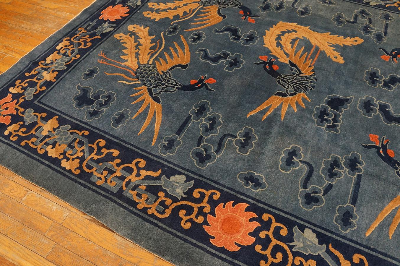 Early 20th Century Chinese Peking Carpet ( 7' 2'' x 8' 10'' - 218 x 269 cm )  For Sale 13