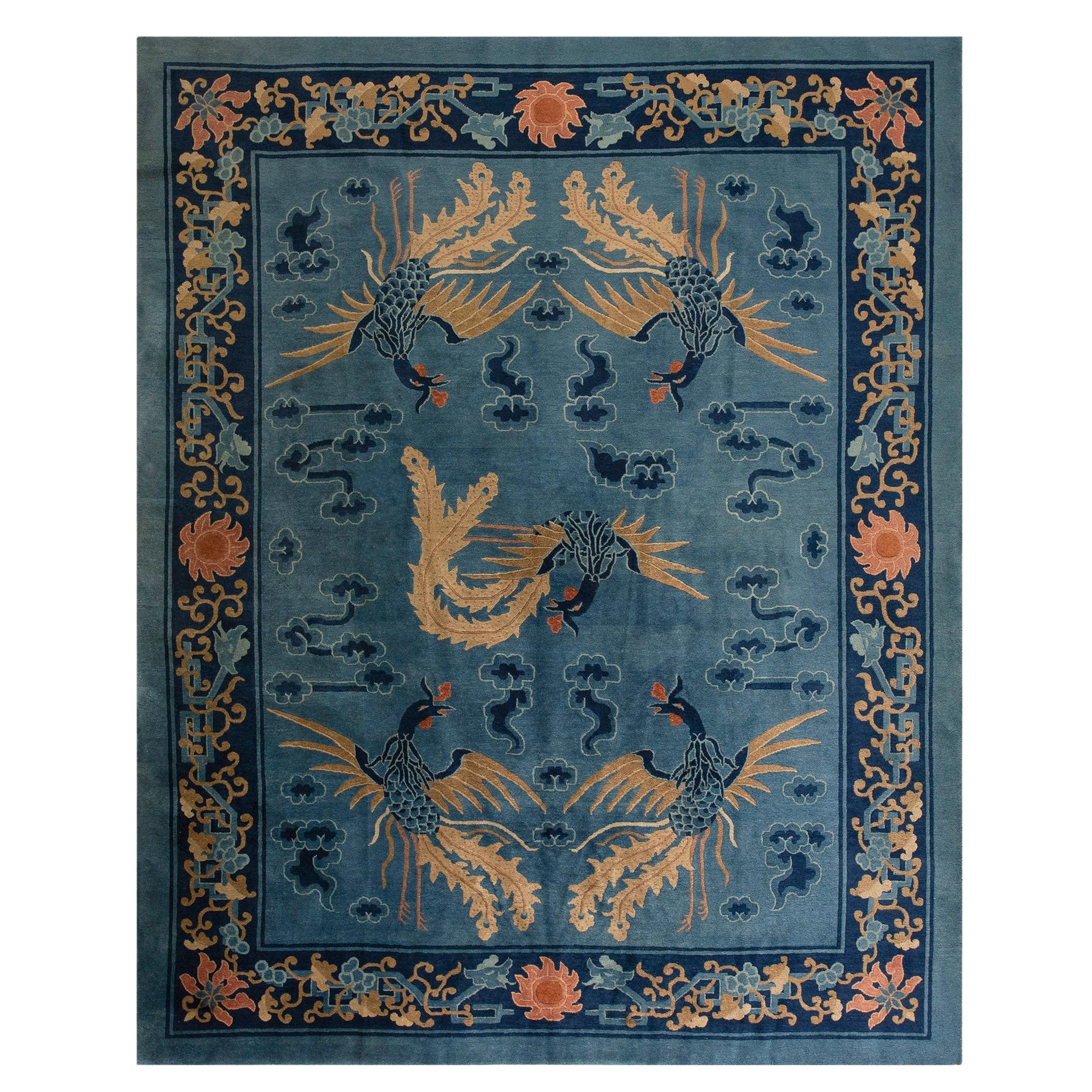 Early 20th Century Chinese Peking Carpet ( 7' 2'' x 8' 10'' - 218 x 269 cm ) 