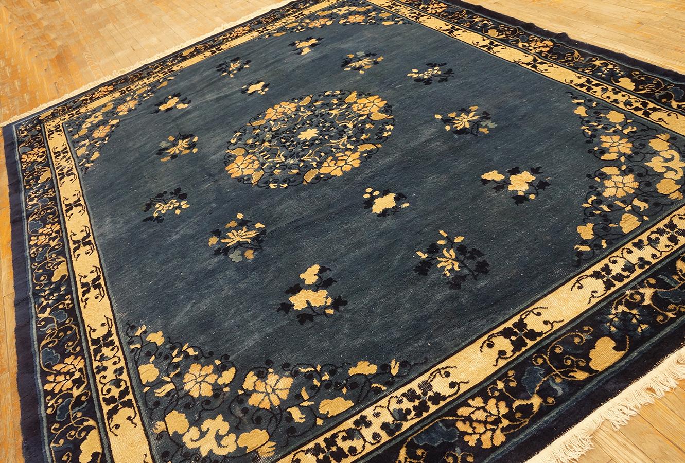 Alfombra china antigua de Pekín 7' 9