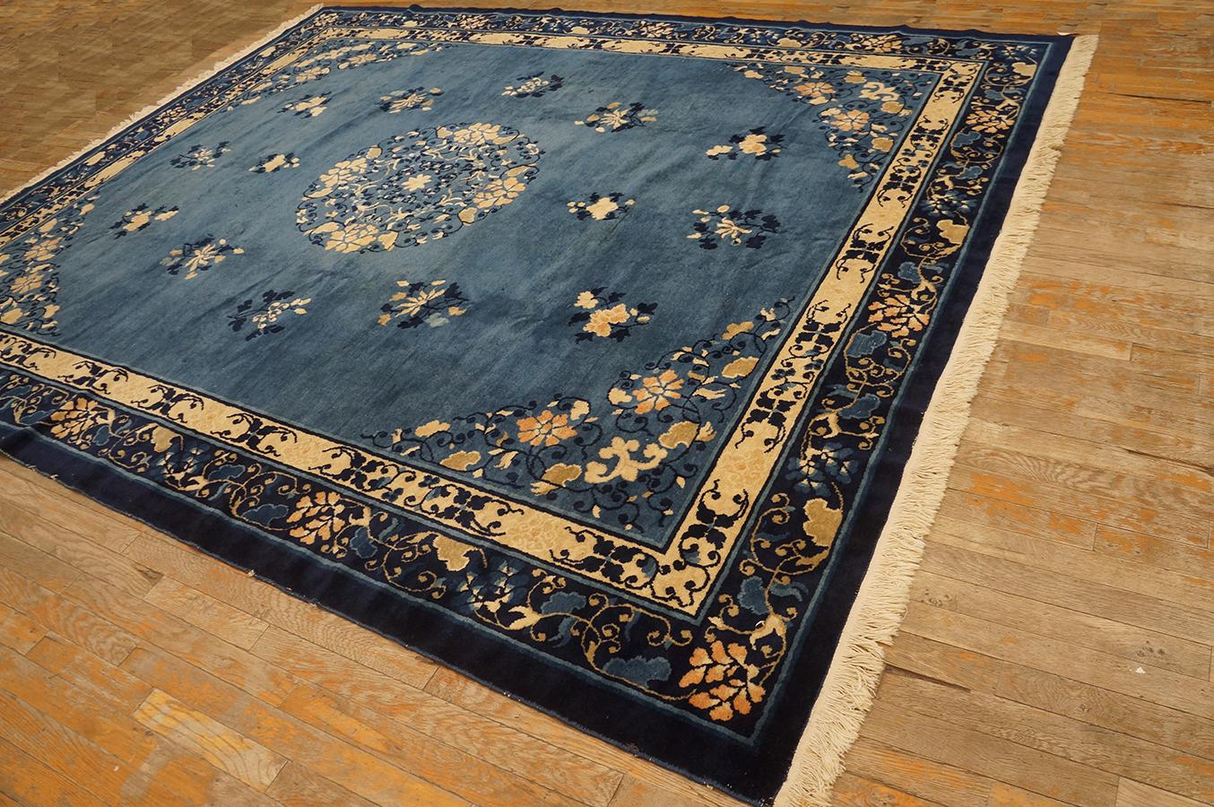 Hand-Knotted Antique Chinese Peking Rug 7' 9