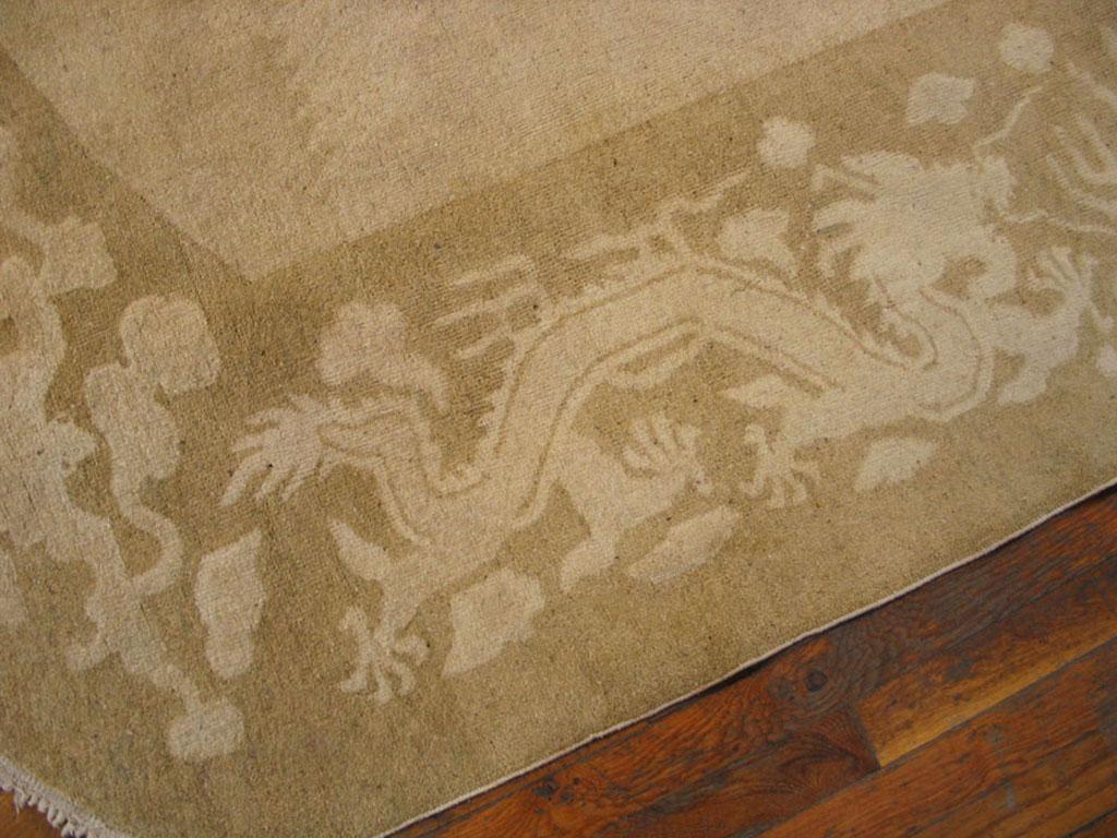 Early 20th Century Antique Chinese Peking Rug 7' 1