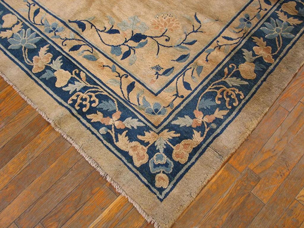 Hand-Knotted Antique Chinese Peking Rug 7' 2