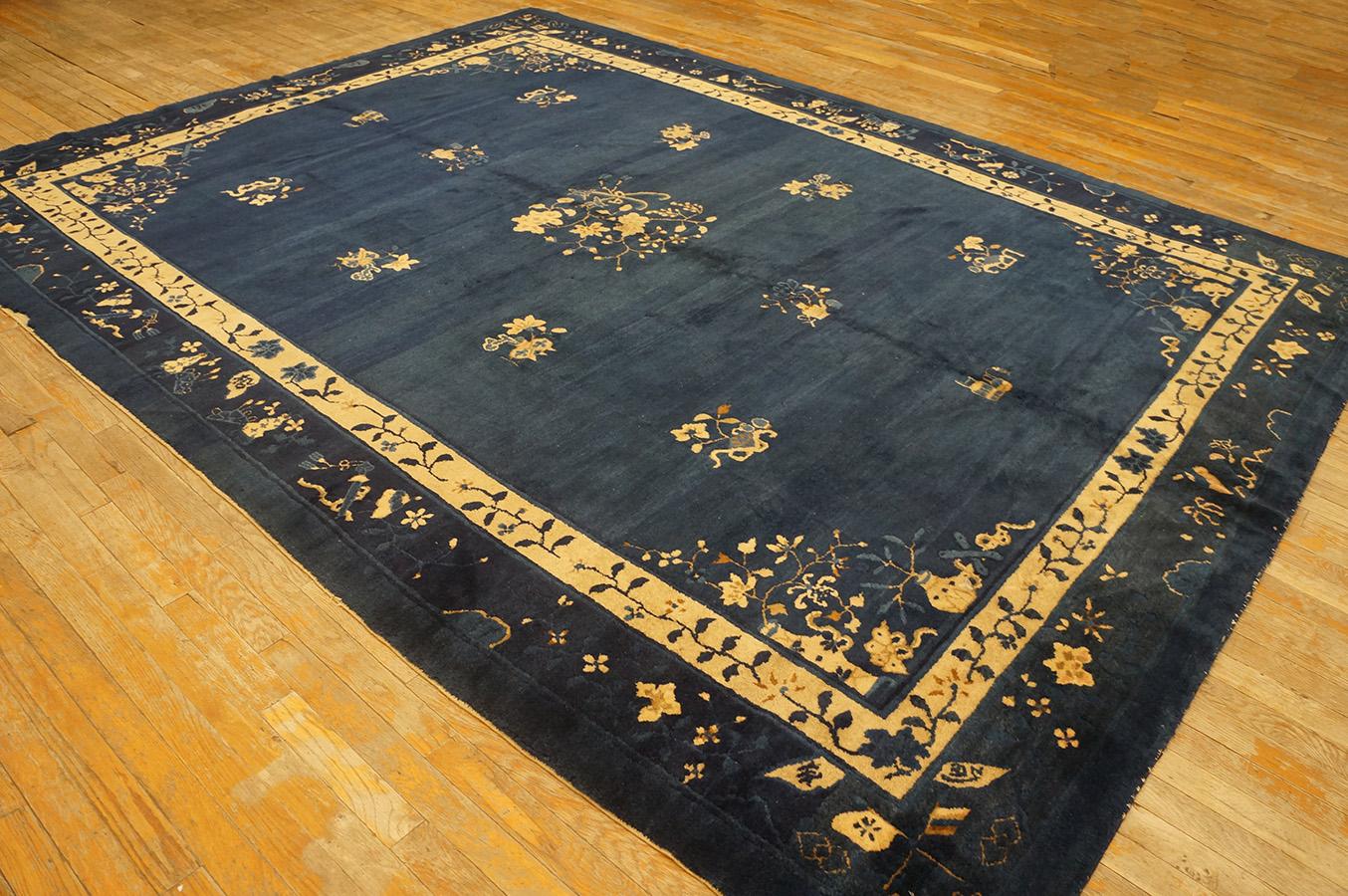 Antique Chinese Peking rug, size: 8' 0'' x 10' 9''.