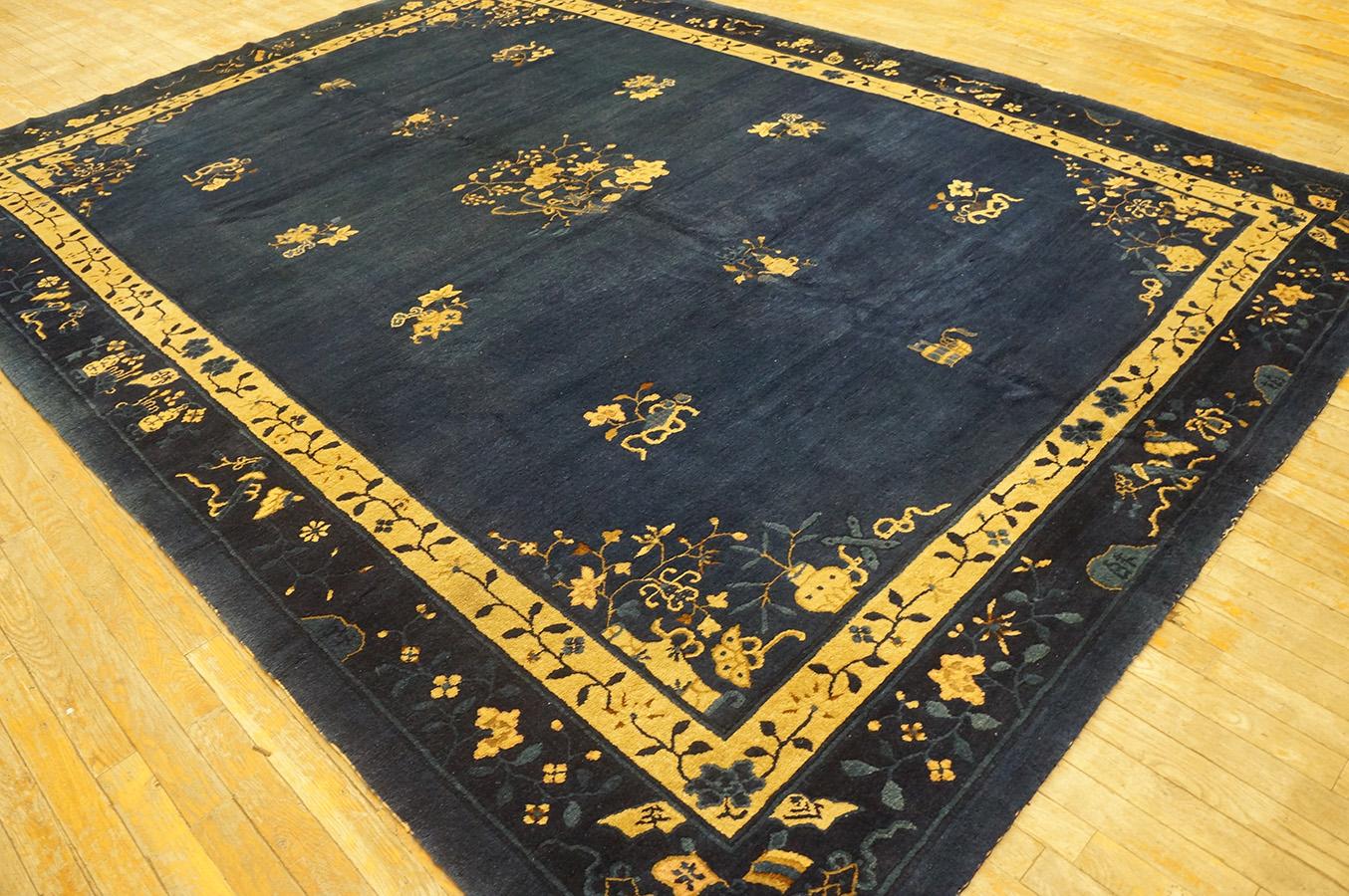 Antique Chinese Peking Rug 8' 0'' x 10' 9'' For Sale 1