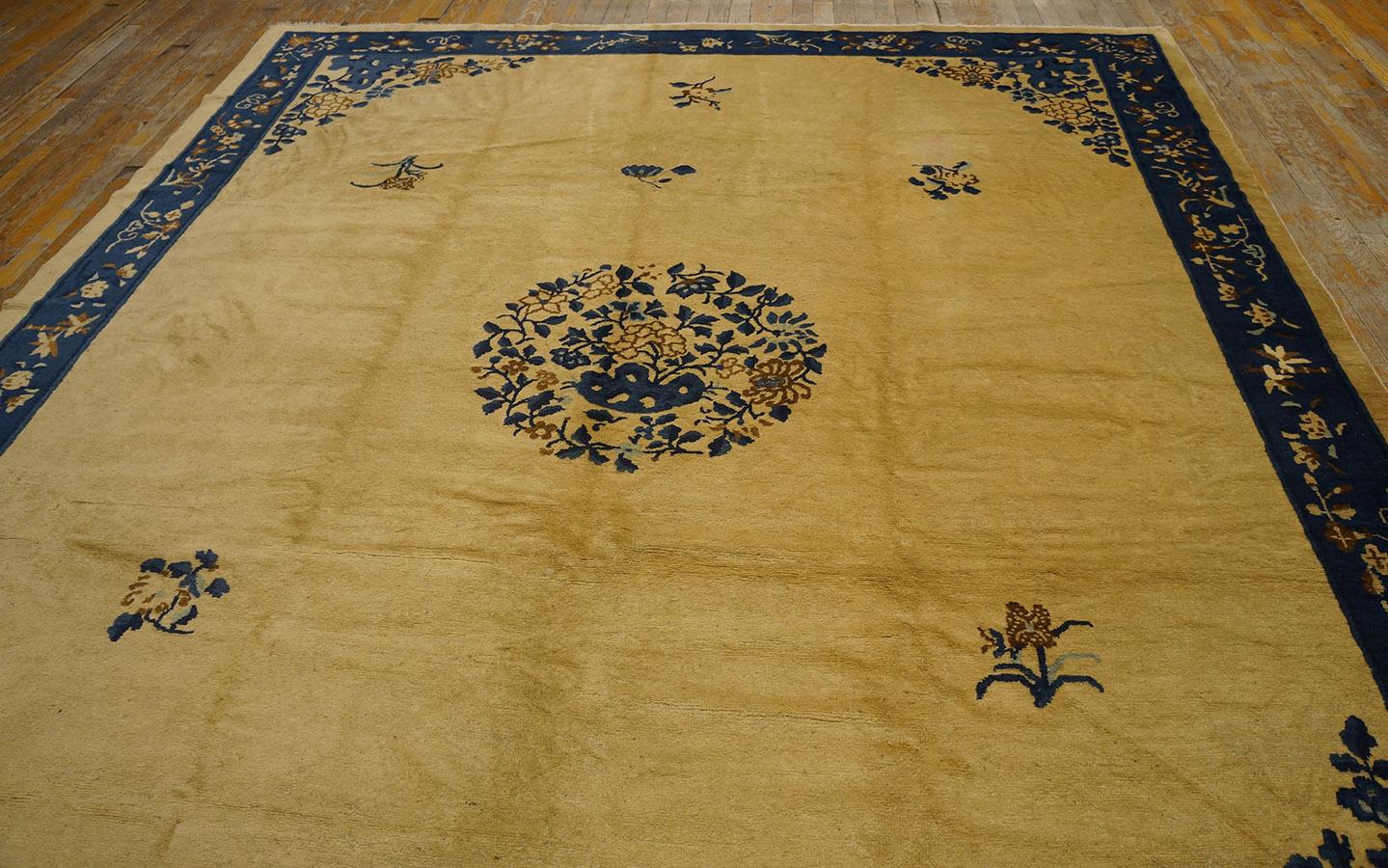 Alfombra china de Pekín de principios del siglo XX ( 8'' x 9'5'' - 244 x 287 ) en venta 5