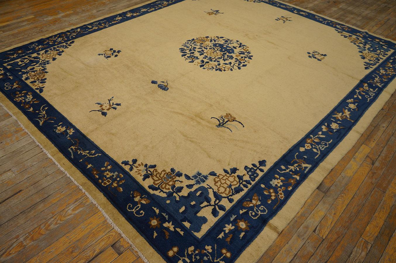 Alfombra china de Pekín de principios del siglo XX ( 8'' x 9'5'' - 244 x 287 ) Chino en venta
