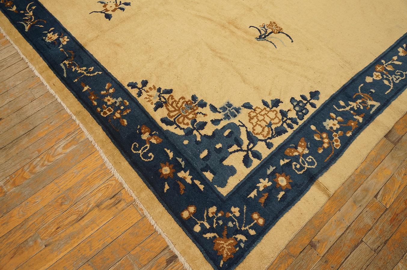 Alfombra china de Pekín de principios del siglo XX ( 8'' x 9'5'' - 244 x 287 ) Anudado a mano en venta