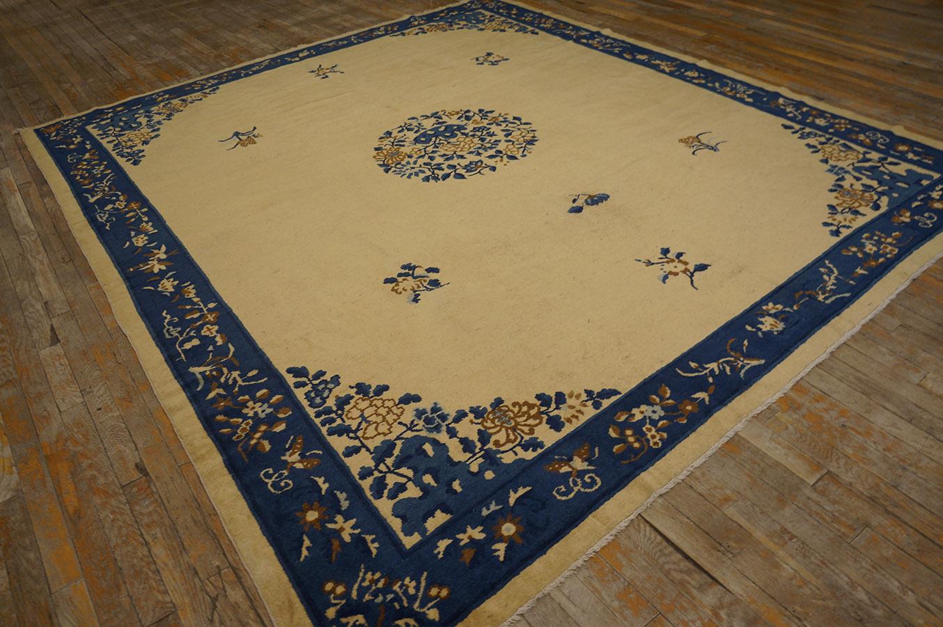 Alfombra china de Pekín de principios del siglo XX ( 8'' x 9'5'' - 244 x 287 ) Lana en venta