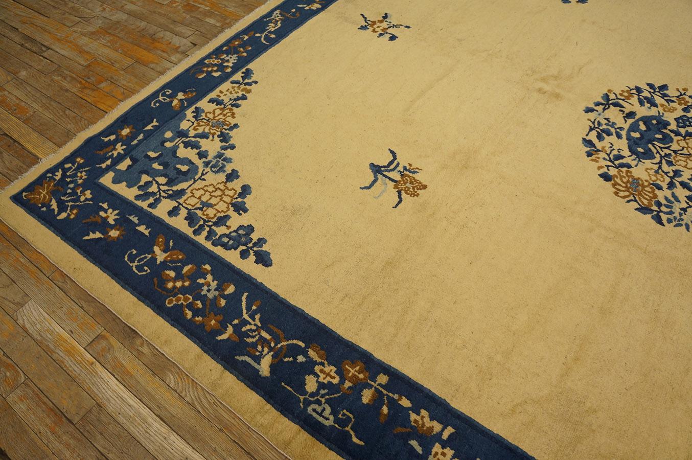 Alfombra china de Pekín de principios del siglo XX ( 8'' x 9'5'' - 244 x 287 ) en venta 3