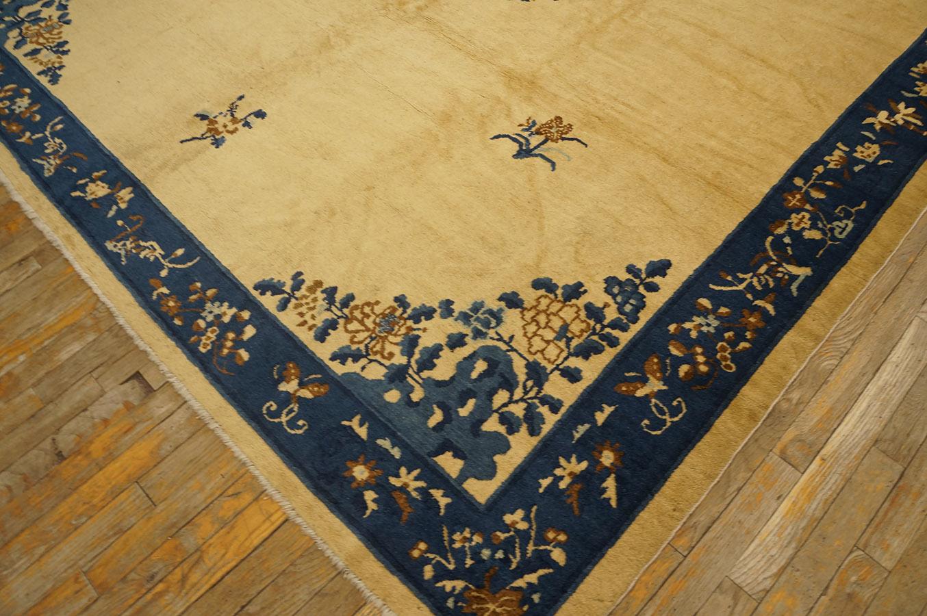 Alfombra china de Pekín de principios del siglo XX ( 8'' x 9'5'' - 244 x 287 ) en venta 4