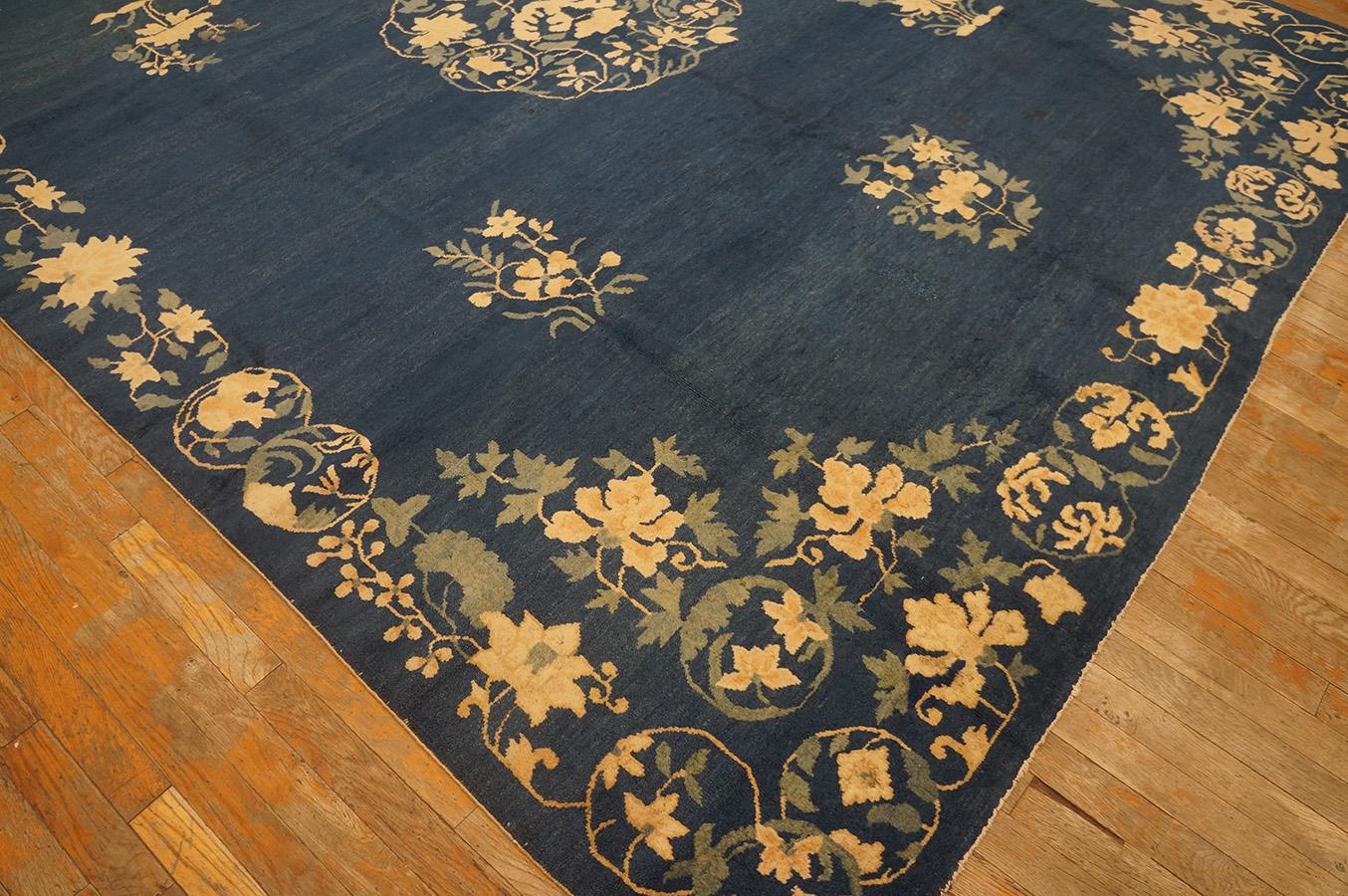 Early 20th Century Antique Chinese Peking Rug 8' 0''x 9' 6'' For Sale