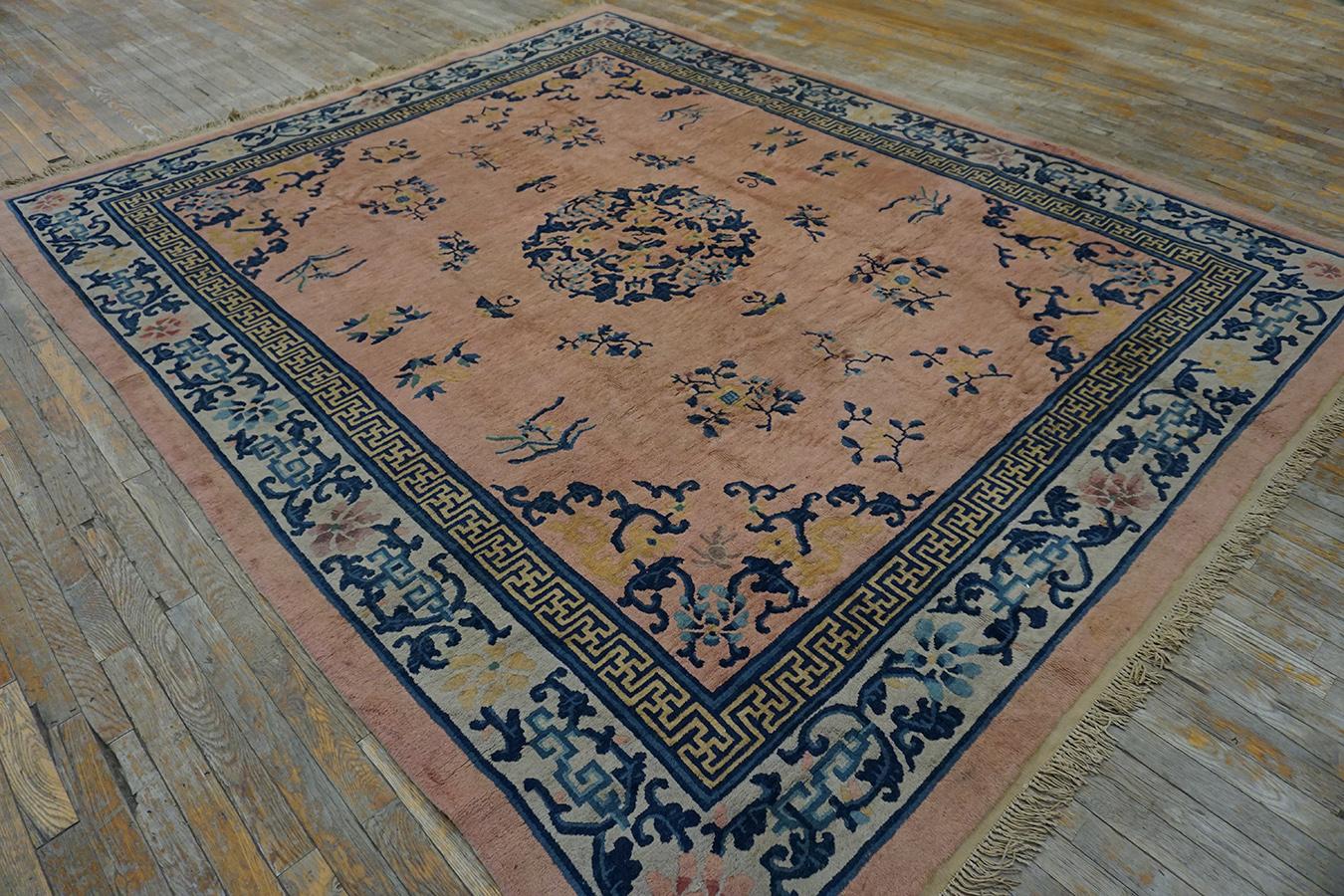 Wool Early 20th Century Chinese Peking Carpet ( 8' 'x 10' - 245x 305 cm )  For Sale