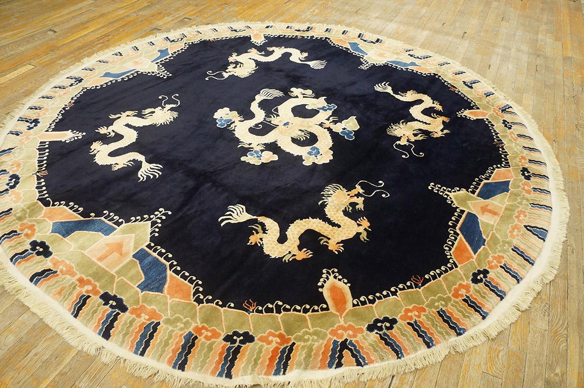Antique Chinese Peking rug, size: 8' 0'' x 8' 0''.