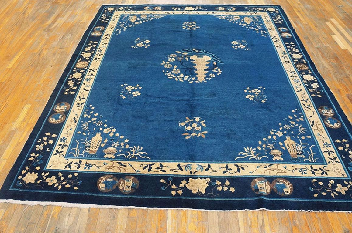 Antique Chinese Peking rug, Size: 8' 0'' x 9' 8''.