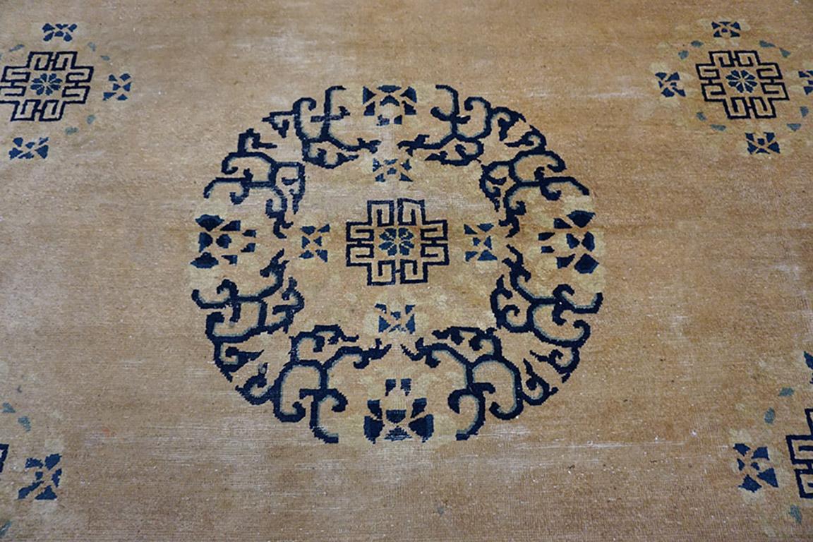 Chinesischer Peking-Teppich des späten 19. Jahrhunderts ( 8'10
