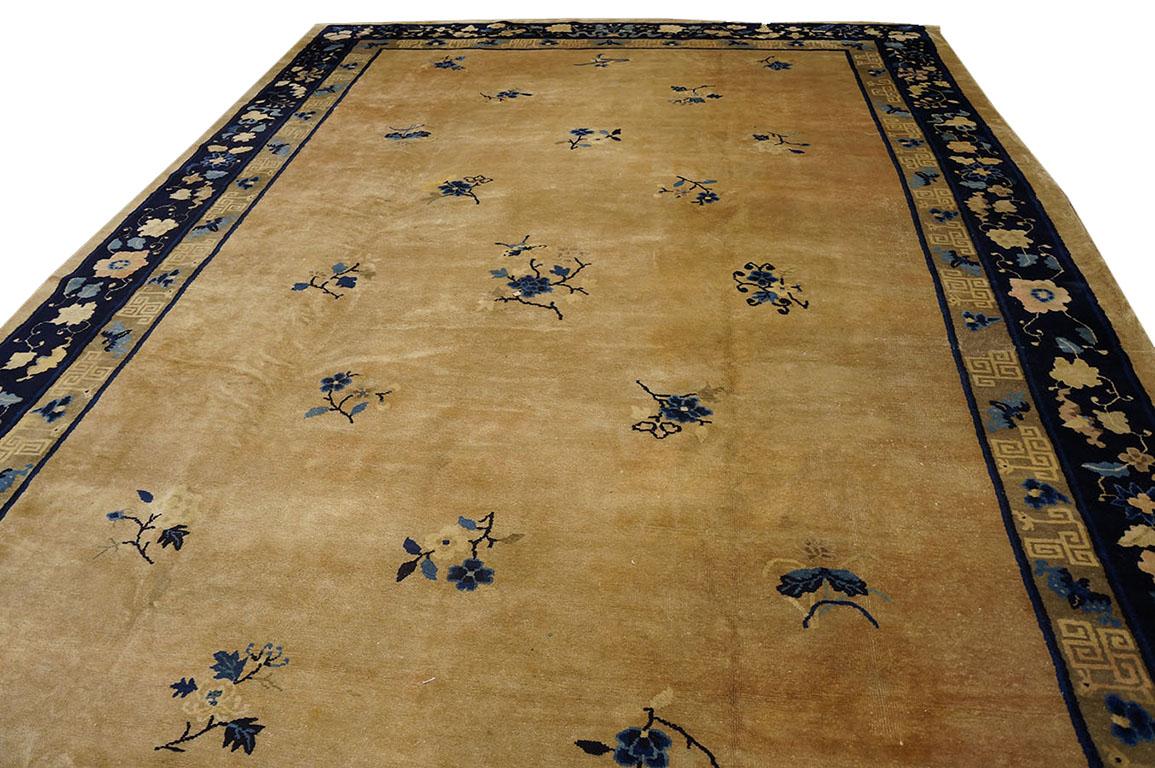 Wool Early 20th Century Chinese Peking Carpet ( 8'10'' x 14' - 270 x 425 ) For Sale