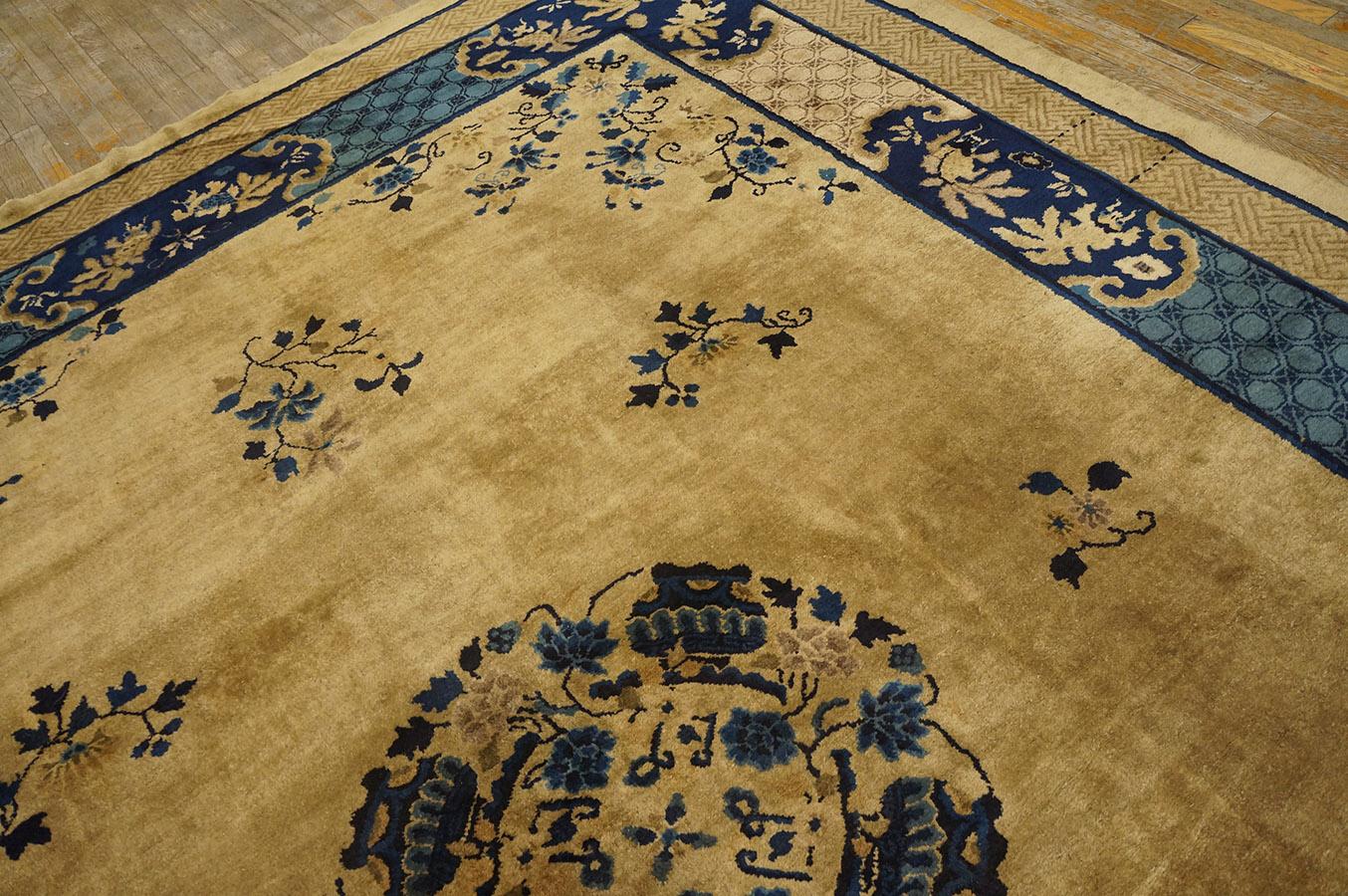 Tappeto cinese di Pechino dei primi del Novecento ( 8'10'' x 11'5'' - 270 x 348 ) in vendita 9