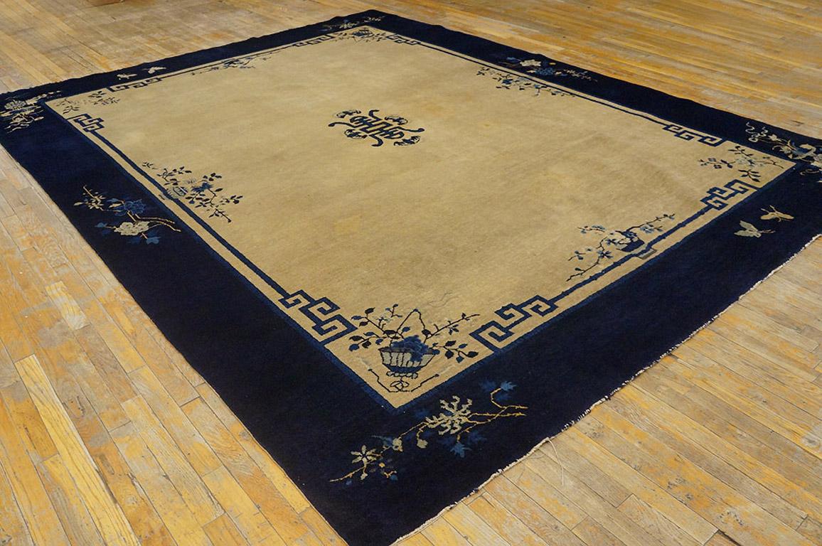 Tapis chinois antique de Pékin, Taille : 8'11