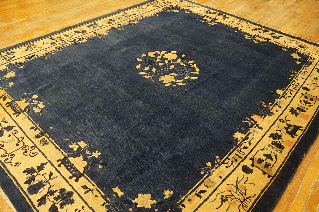 Early 20th Century Chinese Peking Carpet ( 8'1'' x 9'7'' - 245 x 292 ) In Good Condition For Sale In New York, NY