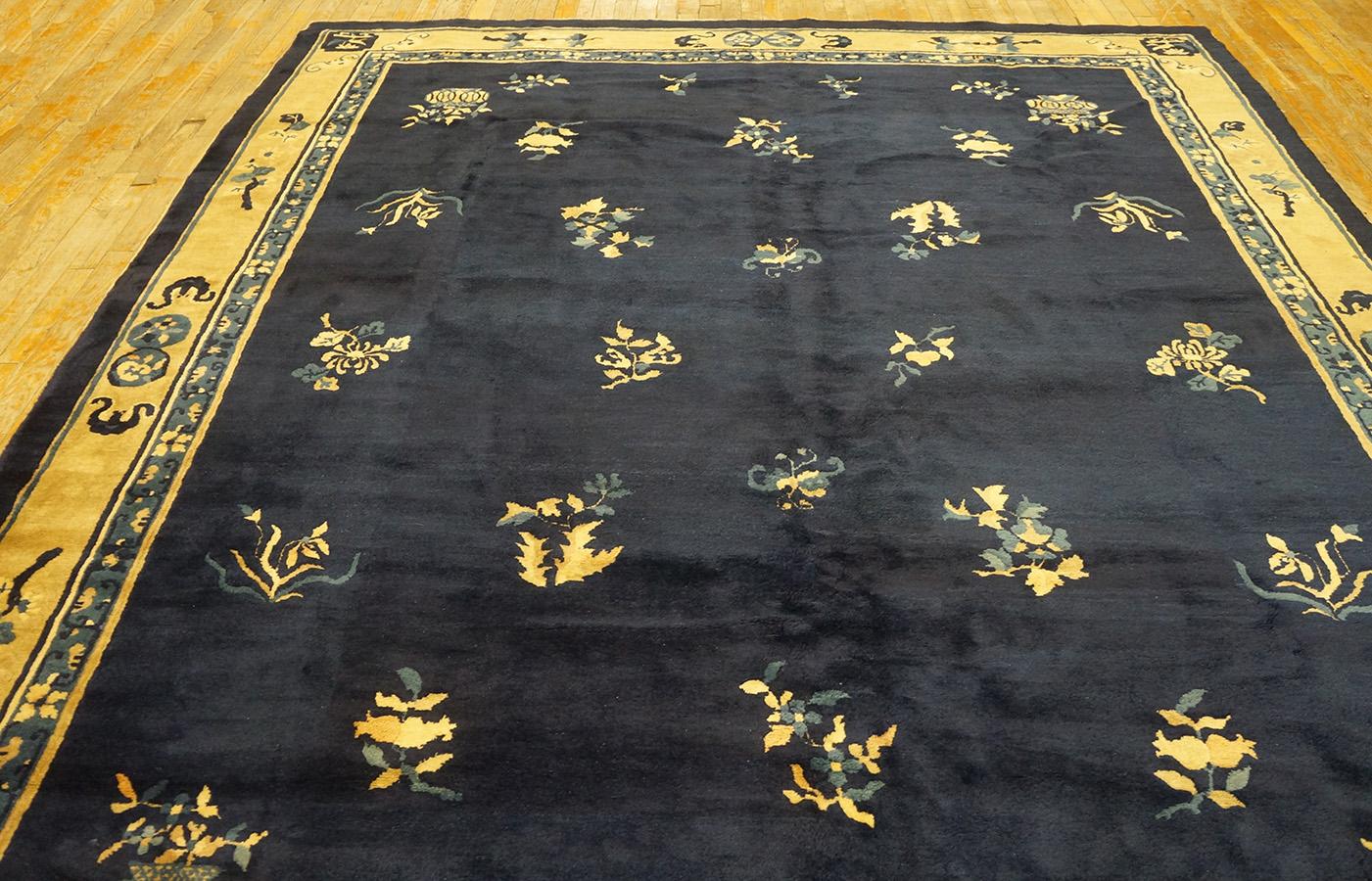 Antique Chinese Peking Rug 8' 2'' x 9' 8'' For Sale 2
