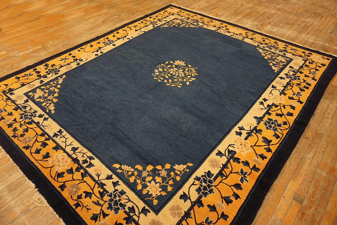 Early 20th Century Chinese Peking Carpet ( 8'2'' x 9'8'' - 250 x 295 ) In Good Condition For Sale In New York, NY