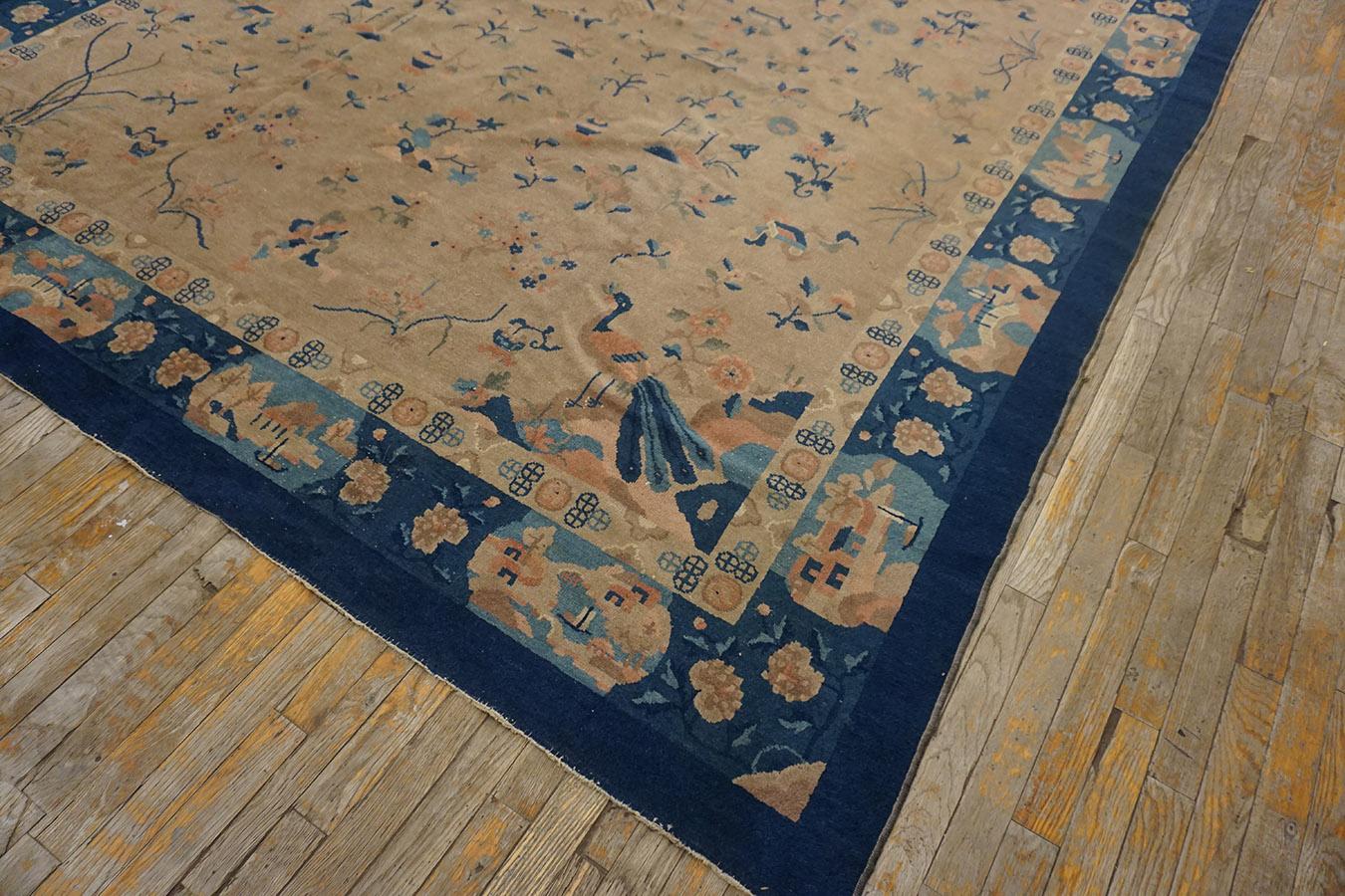 Chinesischer Peking-Teppich des frühen 20. Jahrhunderts ( 8''2 x 9''9 - 250 x 300) (Frühes 20. Jahrhundert) im Angebot