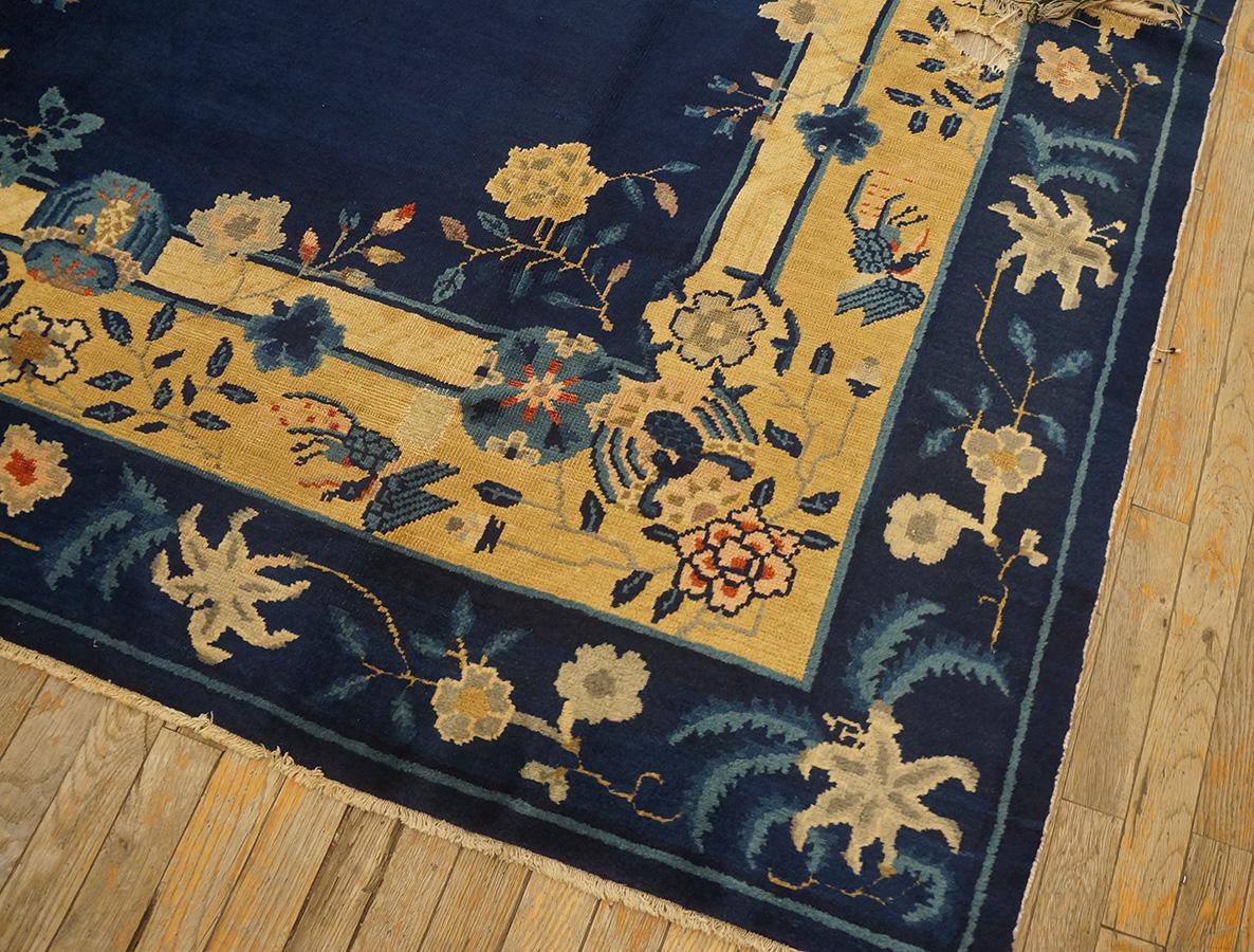 Antique Chinese Peking Rug 8' 8'' x 11' 4'' For Sale 9