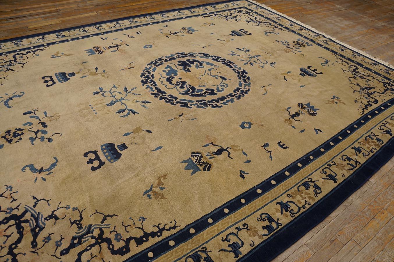 Late 19th Century Chinese Peking Carpet ( 8'8