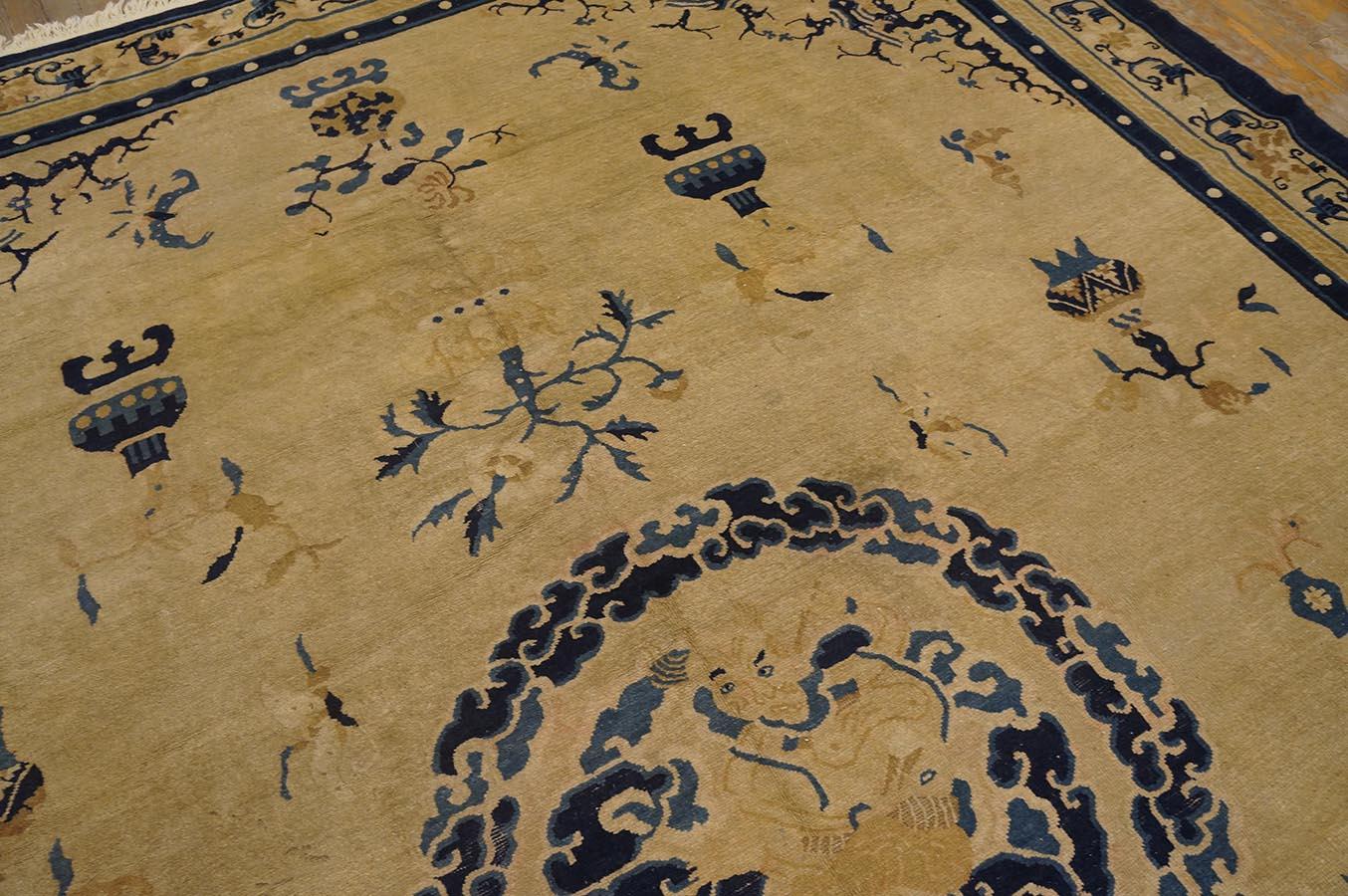 Late 19th Century Chinese Peking Carpet ( 8'8