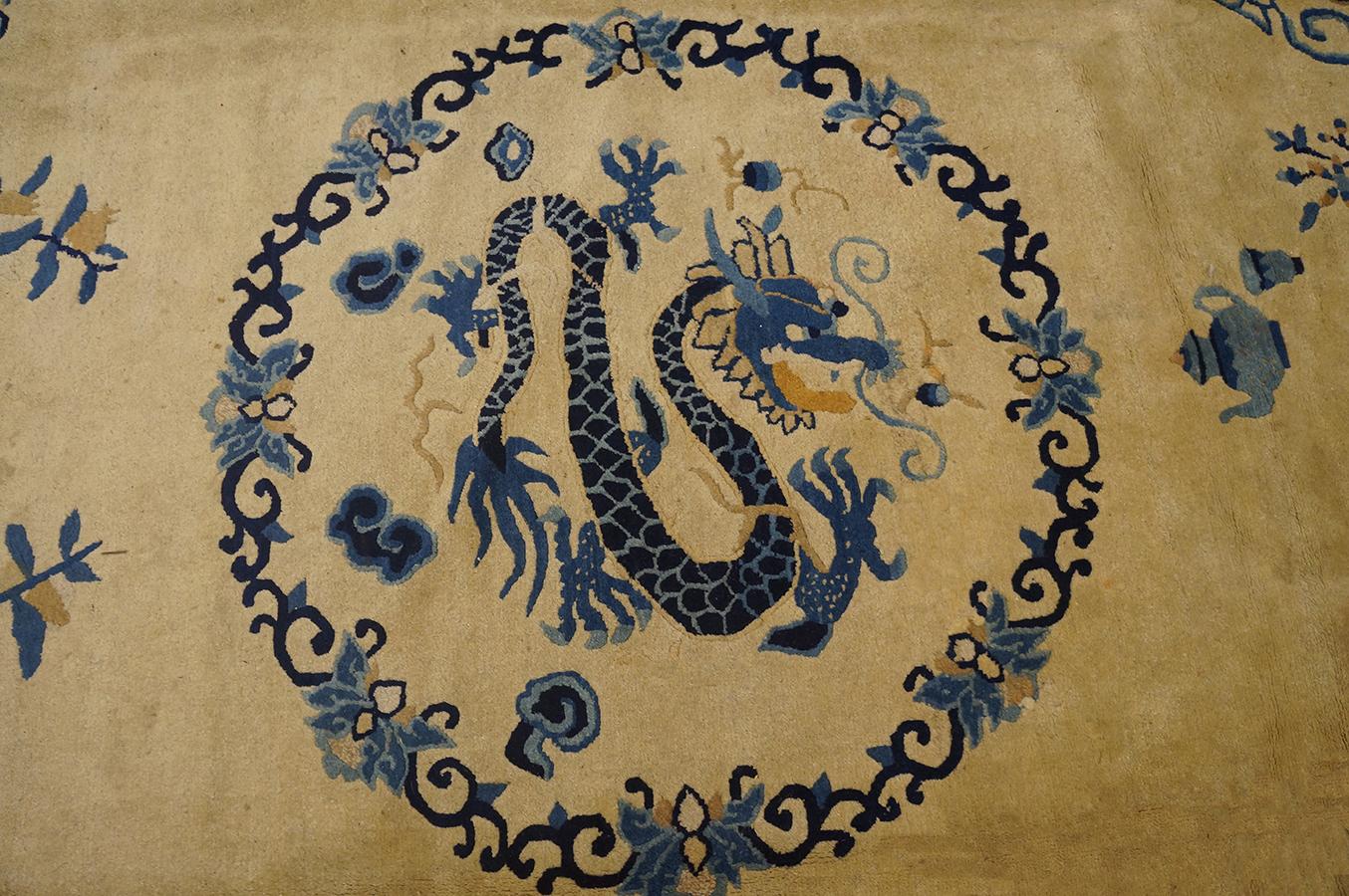 Wool Late 19th Century Chinese Peking Dragon Carpet ( 8' x 12' - 245 x 365 ) For Sale