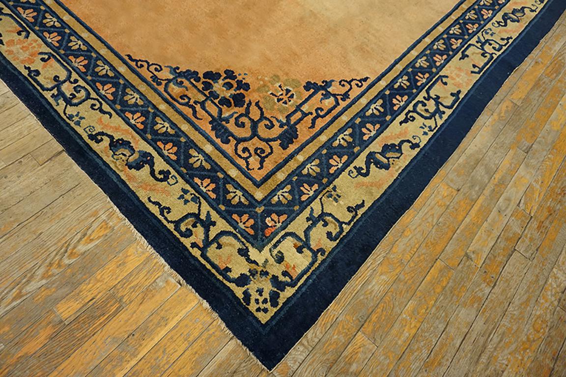 Chinois Tapis chinois de Pékin du début du 20ème siècle ( 8' X 12'6