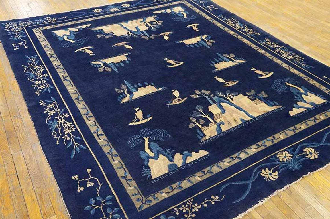 Antique Chinese Peking Rug In Good Condition For Sale In New York, NY