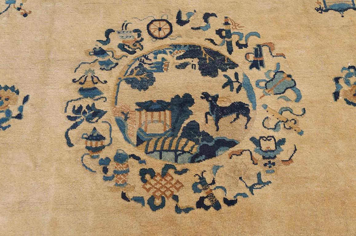 Early 20th Century Chinese Peking Carpet ( 8' x 9'6