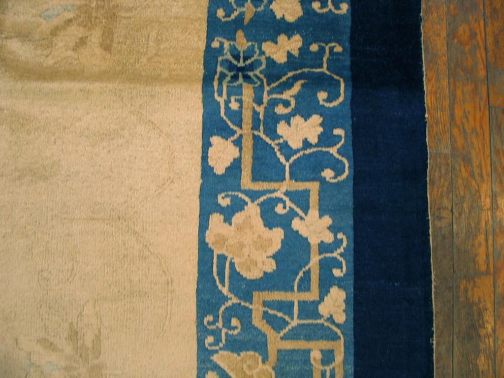 Hand-Knotted Antique Chinese Peking Rug For Sale