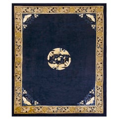 Antiker chinesischer Pekinger Teppich 8'0"x9'9" 