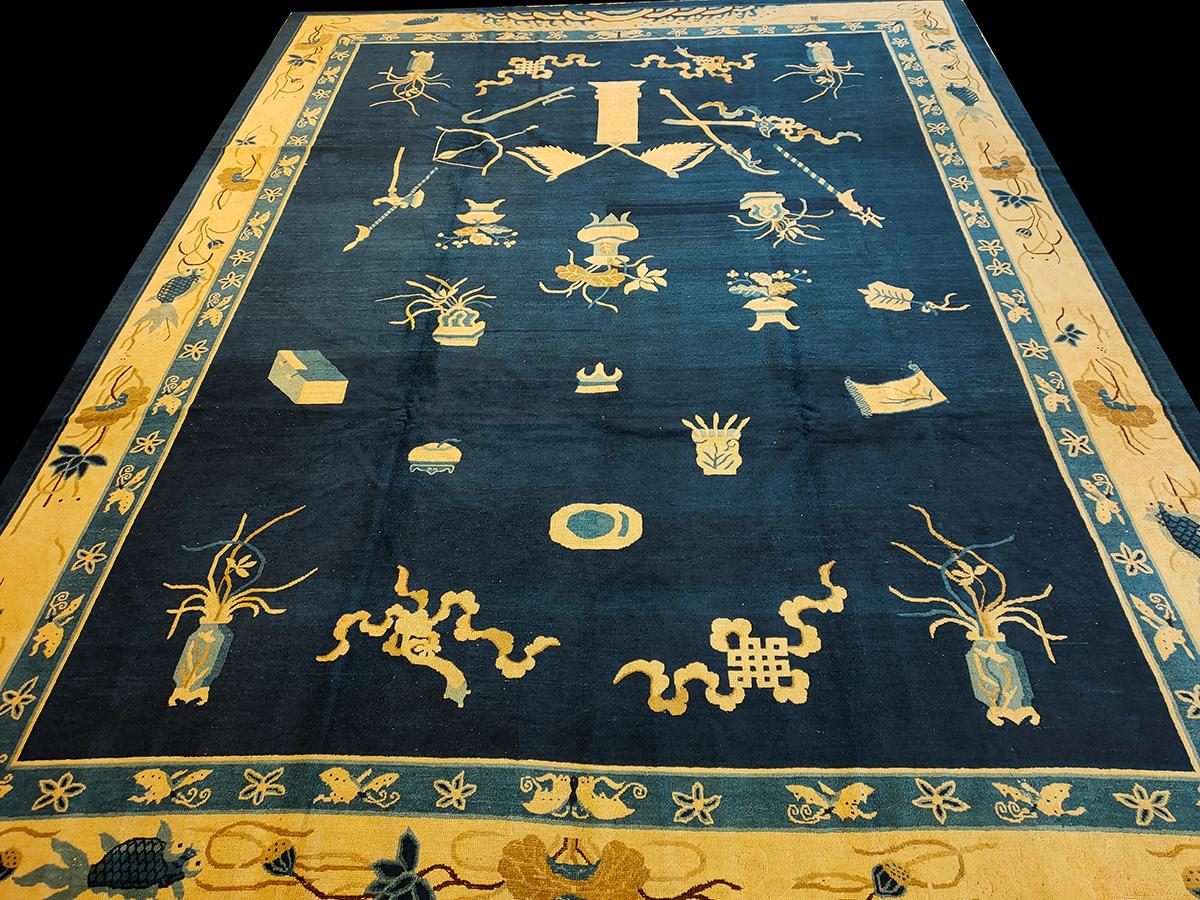 Hand-Knotted Antique Chinese, Peking Rug 8' 10