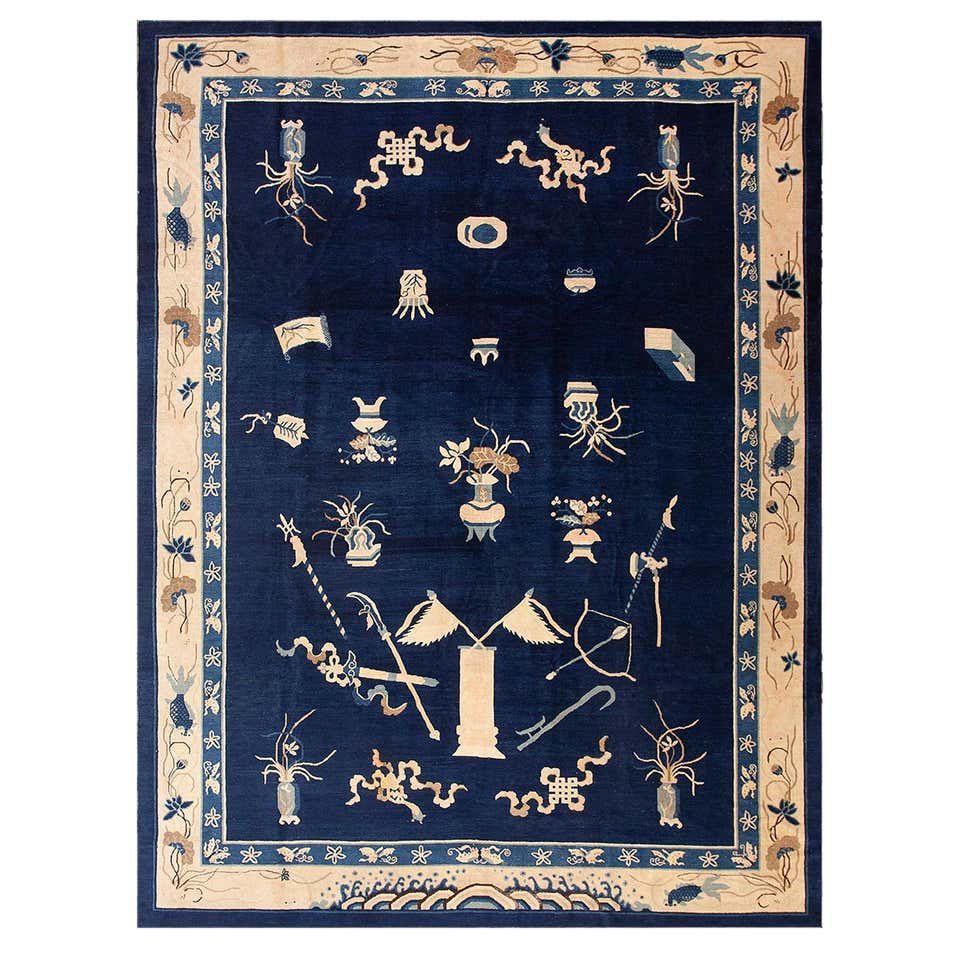 Antique Chinese Peking Wool Rug 10 Ft X 11 Ft 4 In. For Sale at 1stDibs ...