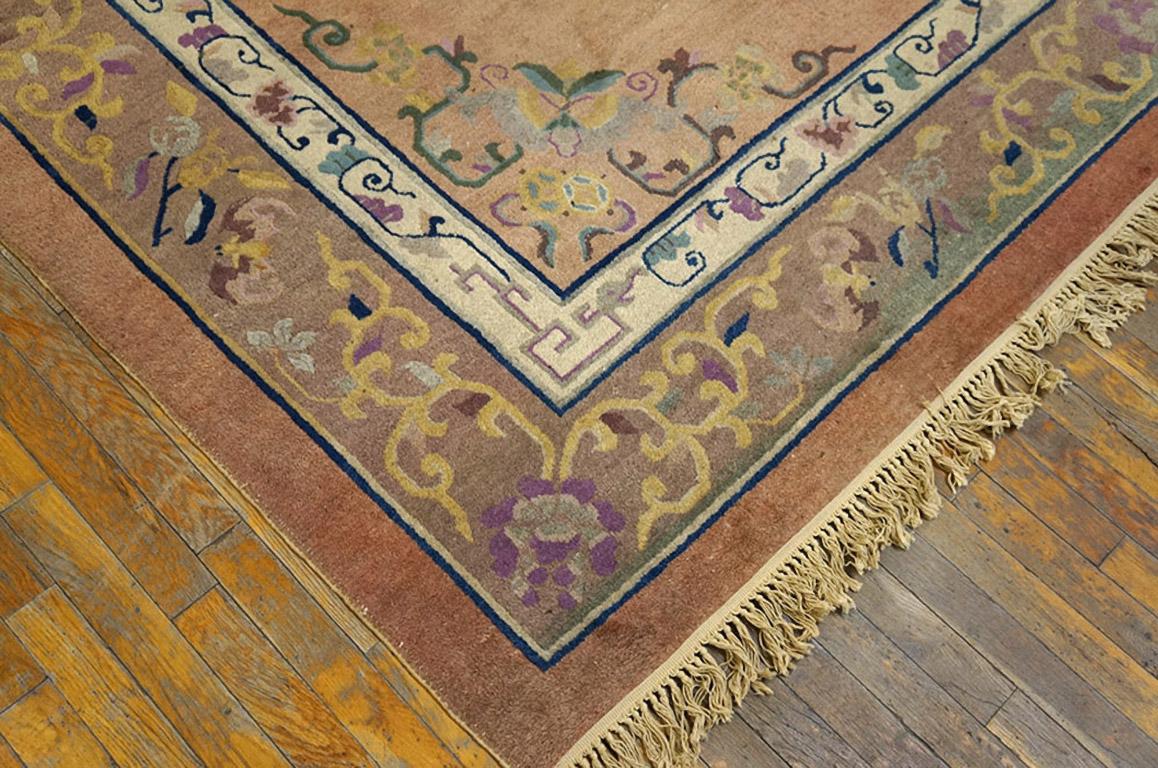 Hand-Knotted Antique Chinese Peking Rug 8' 10