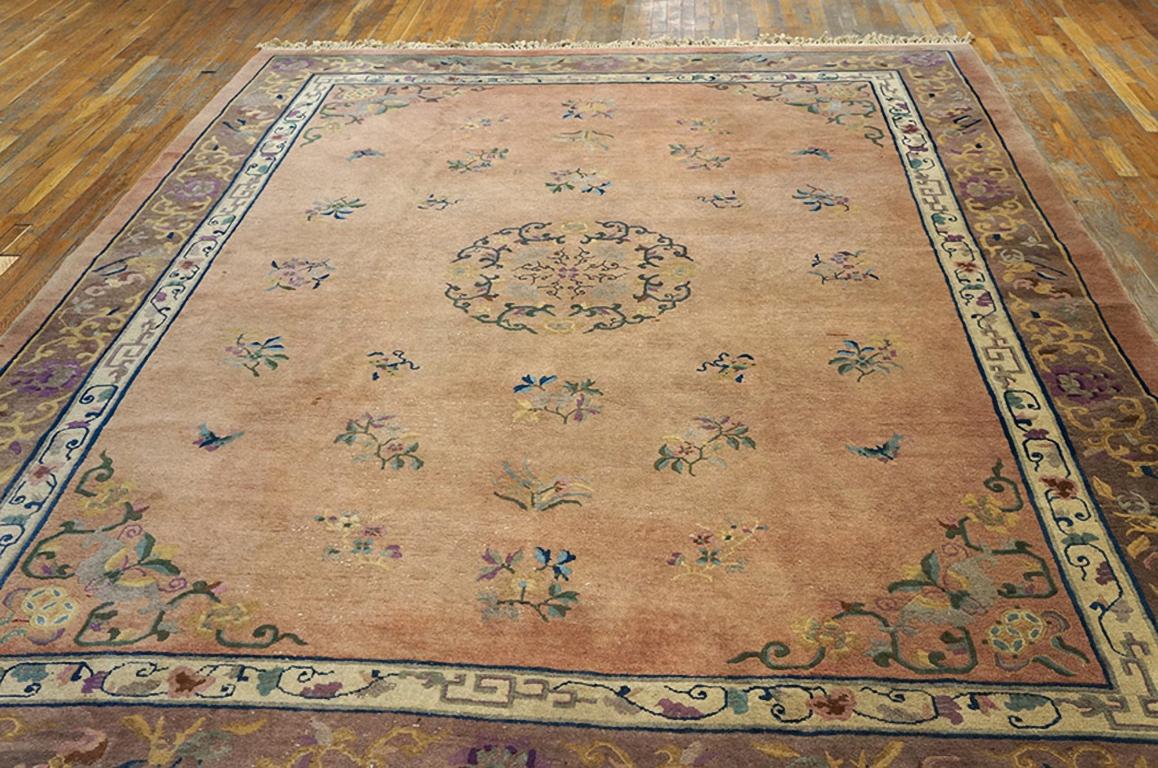 Early 20th Century Antique Chinese Peking Rug 8' 10