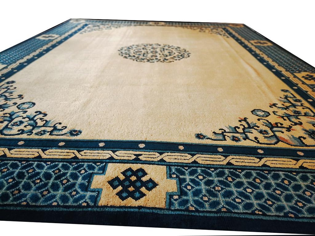 Antique Chinese Peking Rug For Sale 2