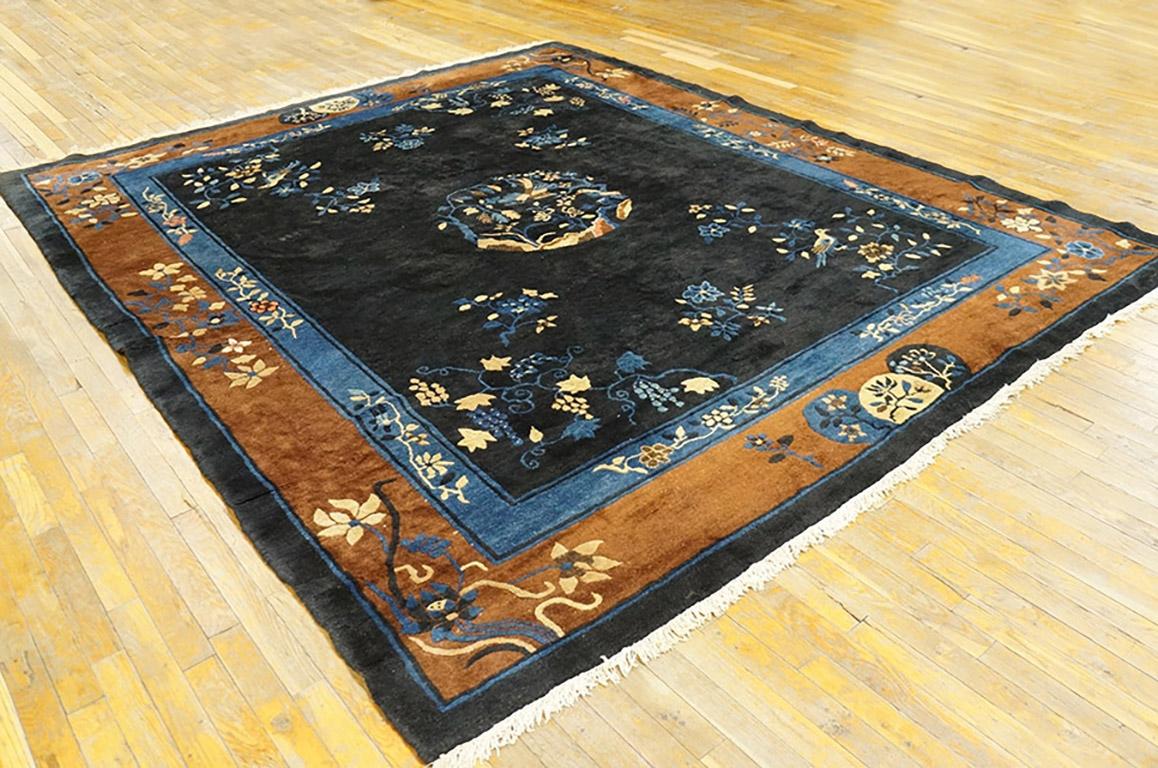 Hand-Knotted Antique Chinese Peking Rug 8' 2