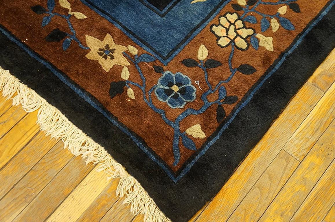 Alfombra china antigua de Pekín 8' 2