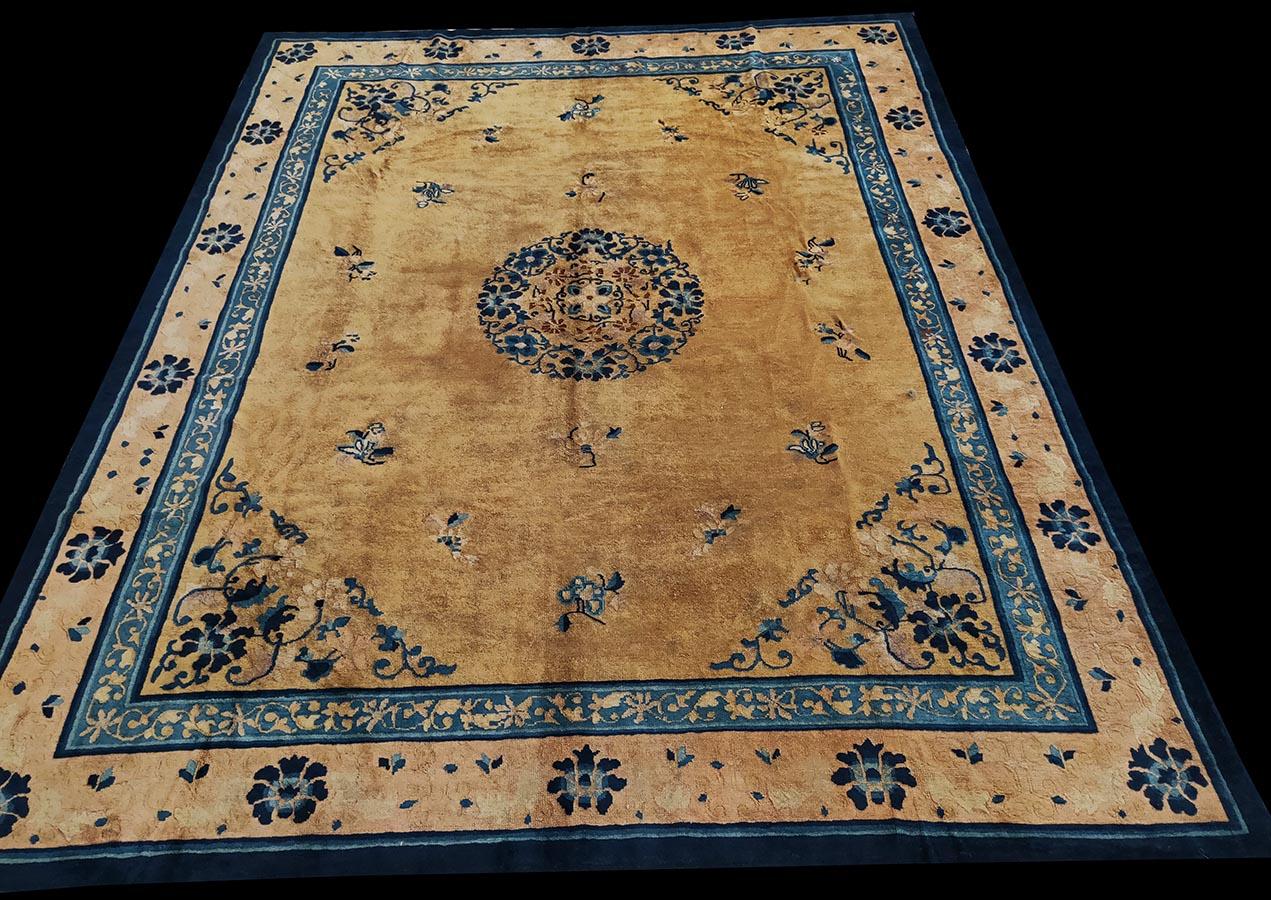 Hand-Knotted Earl;y 20th Century Chinese Peking Carpet ( 8'2